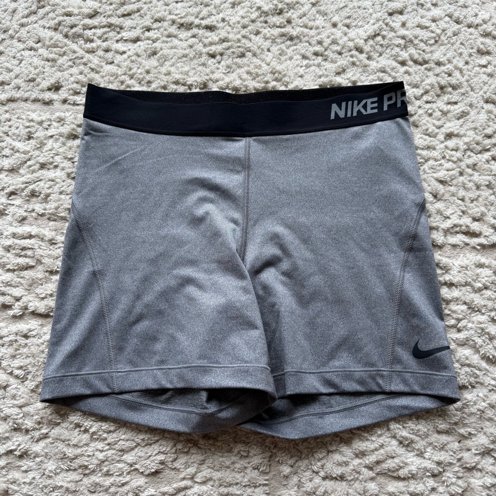Nike Pro Black and Gray Shorts